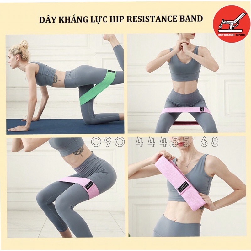 Dây Mini Band Đàn Hồi Kháng Lực Tập Mông Chân Đùi Loại Chuyên Gym & Yoga
