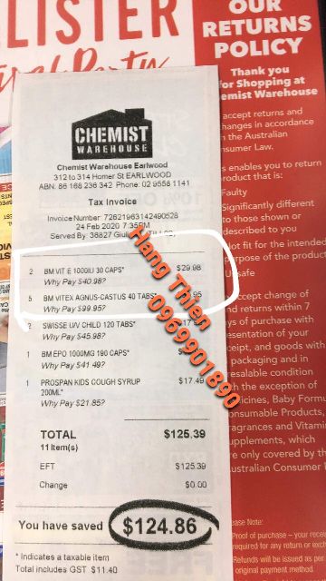 (Đủ bill chemist) VITAMIN E BLACKMORE ÚC 1000IU hộp 30 viên | BigBuy360 - bigbuy360.vn