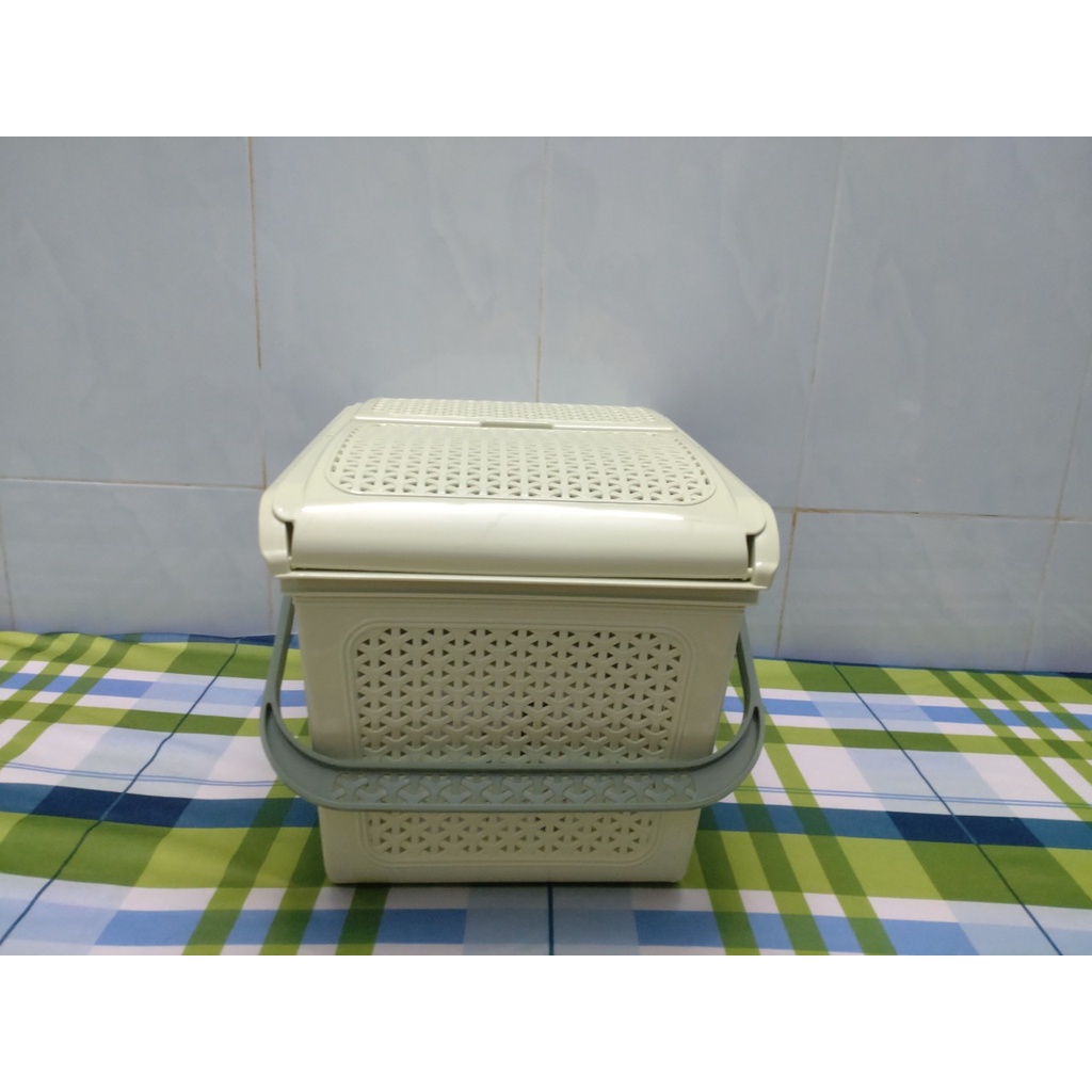 Làn giỏ đựng đồ đi sinh nắp mây Việt Nhật size Trung