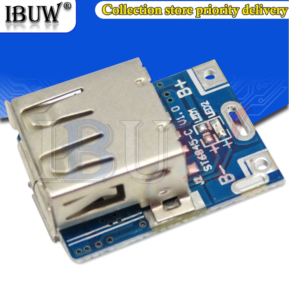 1 Mô Đun Tăng Áp Bảo Vệ Pin Lithium 5V 1A 18650 Cổng Micro USB 18650 Li-Po Li-ion