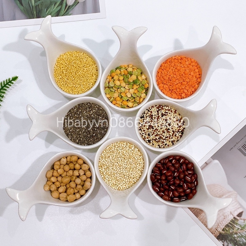 Hạt Hữu Cơ Tổng Hợp Cho Bé Ăn Dặm Nấu Cháo