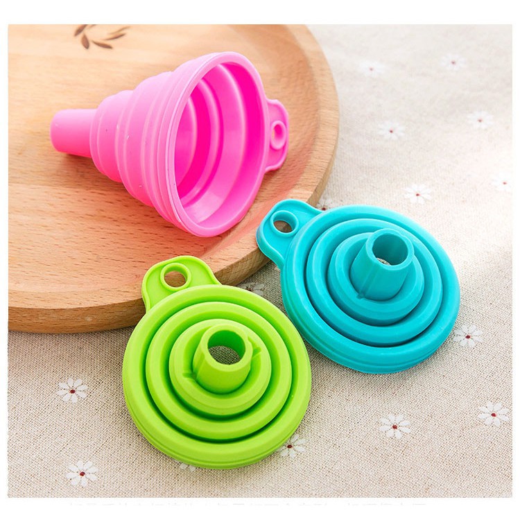 Phễu Gấp Gọn Đa Năng - Phễu Mini Chiết Chất Lỏng/ Mỹ Phẩm / Nước Hoa / Dầu Ăn / Gia Vị, Phễu Chịu Nhiệt Silicon