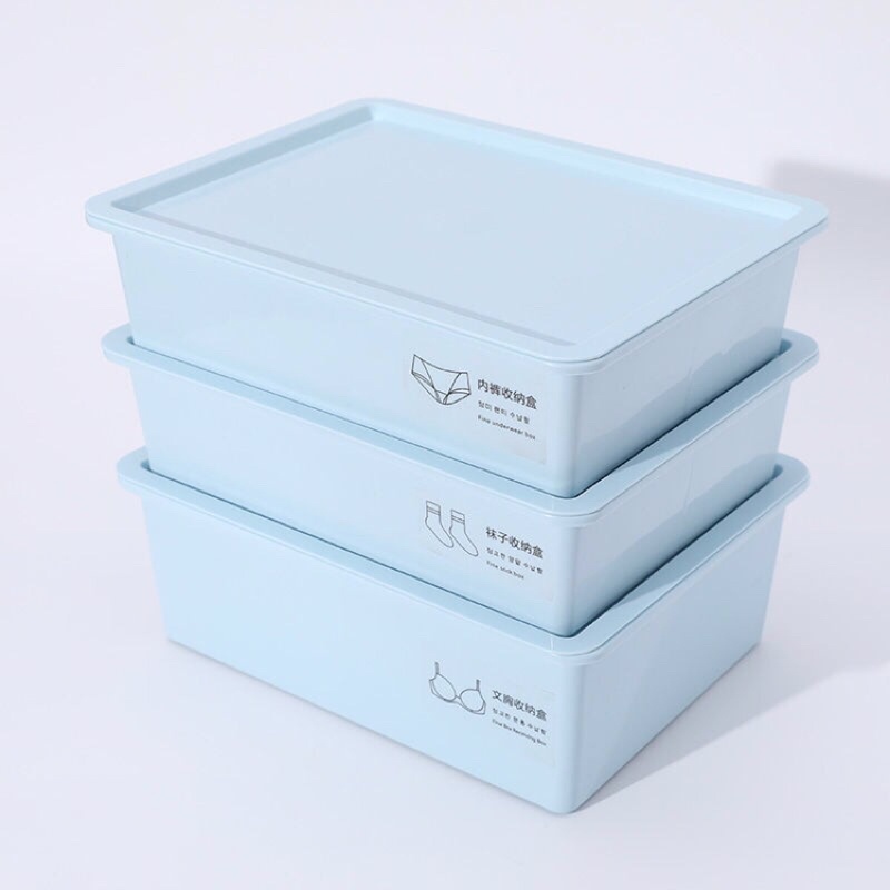 🔥🔥🔥 Hộp chia ngăn đựng tất, vớ, khay đựng áo lót, đồ lót nhiều ngăn bằng nhựa có nắp đậy