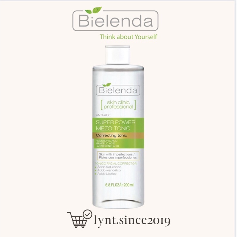 Nước hoa hồng Bielenda Anti Age Super Power Mezo Tonic 200ml