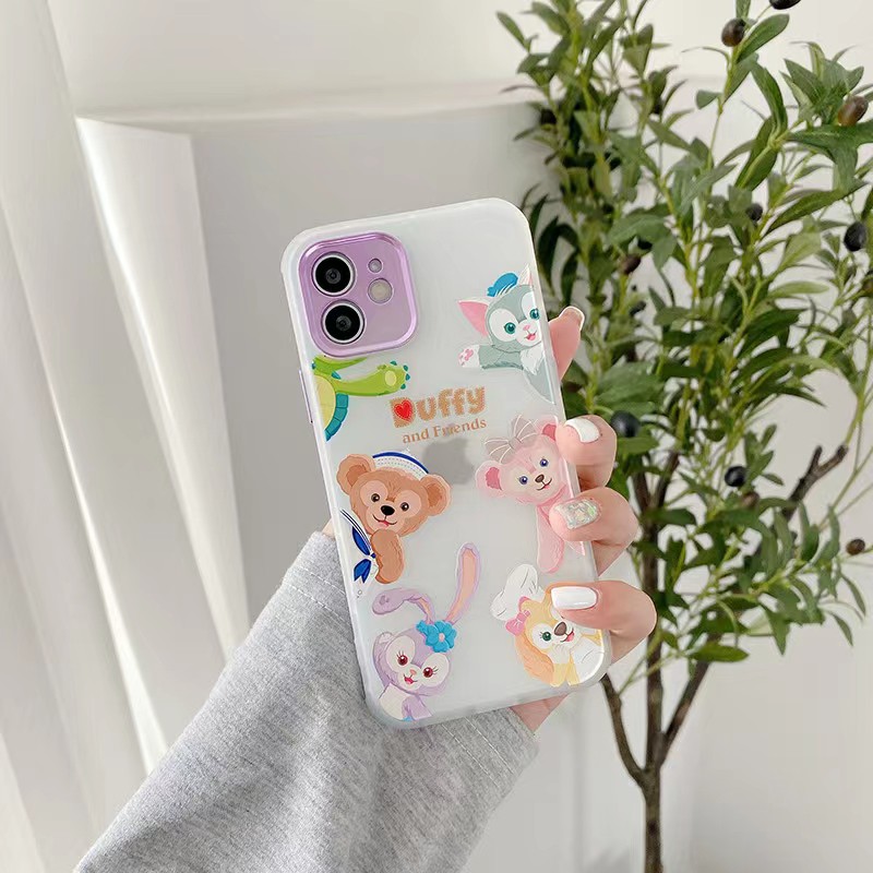 Mobile Ốp Điện Thoại Bảo Vệ Ống Kính Máy Ảnh Tháo Rời Được Hình Gấu Stella Cho Iphone