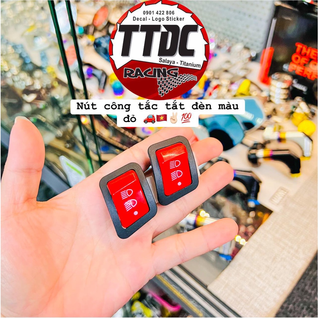 Nút Công Tắc Tắt Đèn Cho Vision 2021, Wave 2021/ Loại 1 MÀU ĐỎ 🇻🇳✌