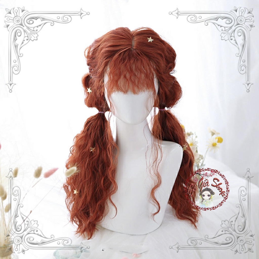 [Nhiều mẫu] Tóc giả nguyên đầu có da đầu wig lolita