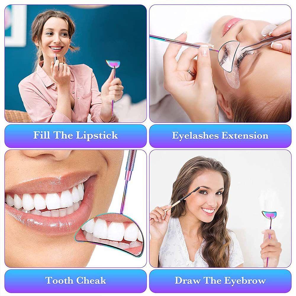 OCEANMAP Gương Trang Điểm Lông Mi Tay Cầm Dài Đa Năng Tiện Dụng