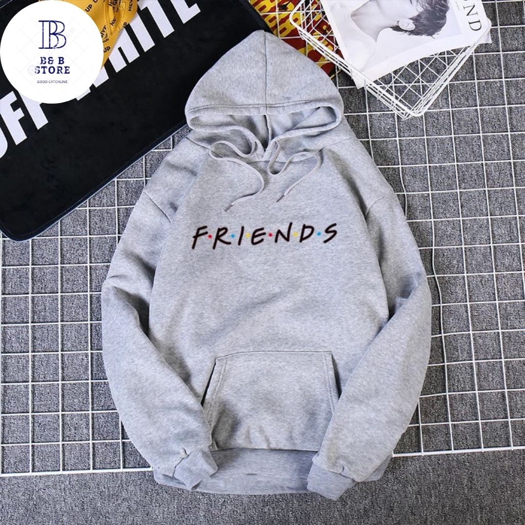 ÁO HOODIE NỈ UNISEX  IN FRIENDS FORM NAM NỮ ĐỀU MẶC ĐƯỢC