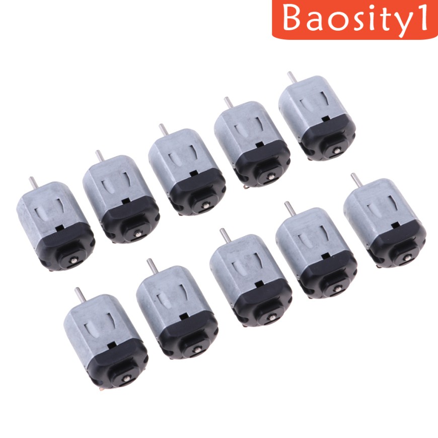 [Baosity1] 10 Đầu Nối Động Cơ Micro DC 130 3V 15000PRM Mini Cho Đồ Chơi Xe Hơi
