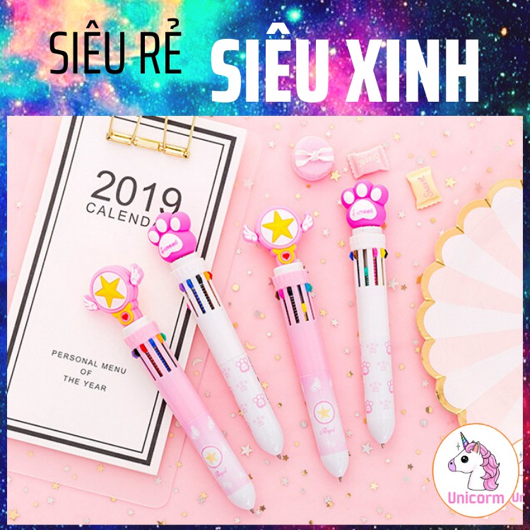 HÀNG CÓ SẴN - Bút bi nhiều ngòi Sweet màu sắc siêu cute  ( loại 10 ngòi )