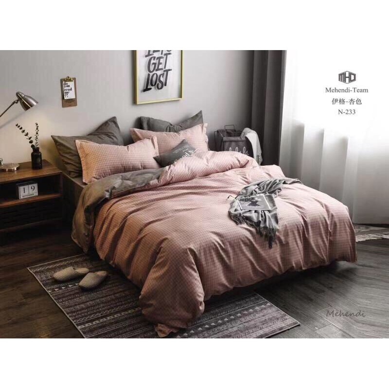 Bộ Vỏ Chăn Ga Gối Cotton Basic Nhiều Mẫu Siêu Đẹp ( 1 ga + 1 vỏ chăn + 2 vỏ gối ) | BigBuy360 - bigbuy360.vn