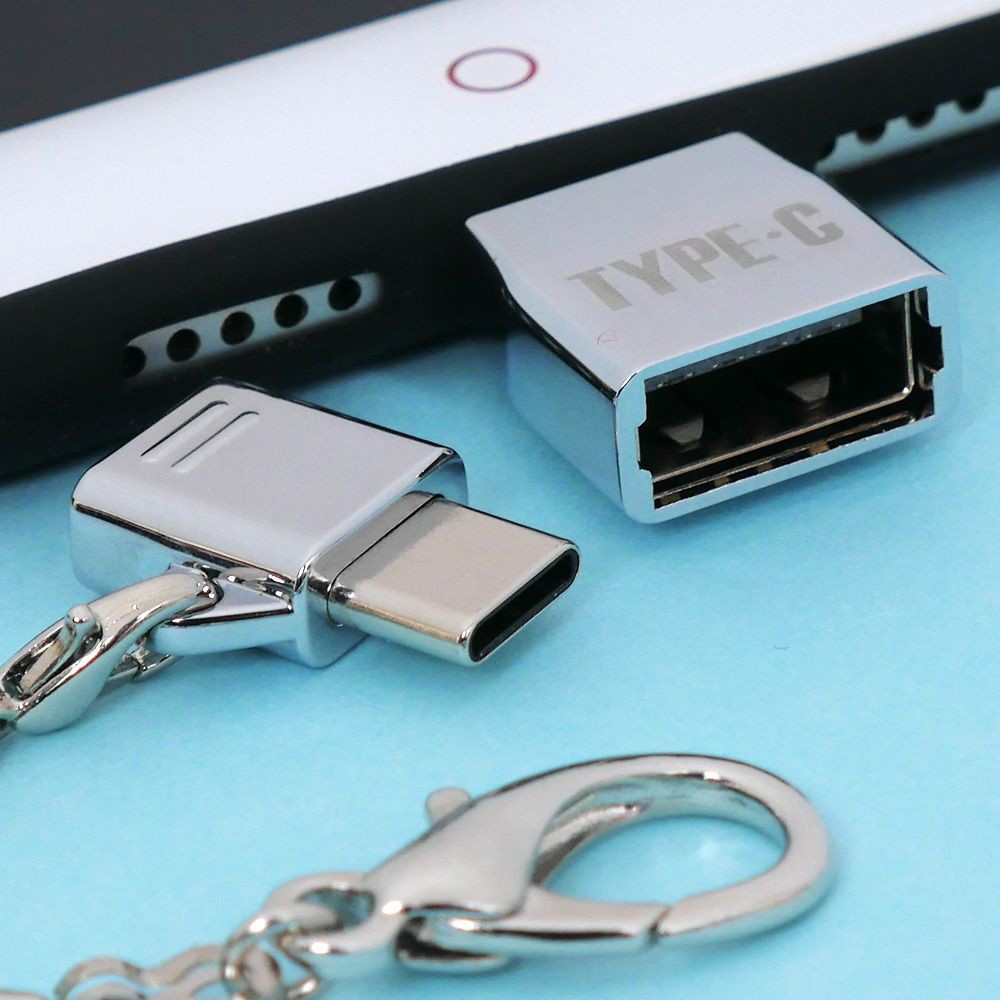 USB-C OTG Adapter 2x Metal Micro Type C Converter USB 2.0 Female to USB 3.1 Male | BigBuy360 - bigbuy360.vn