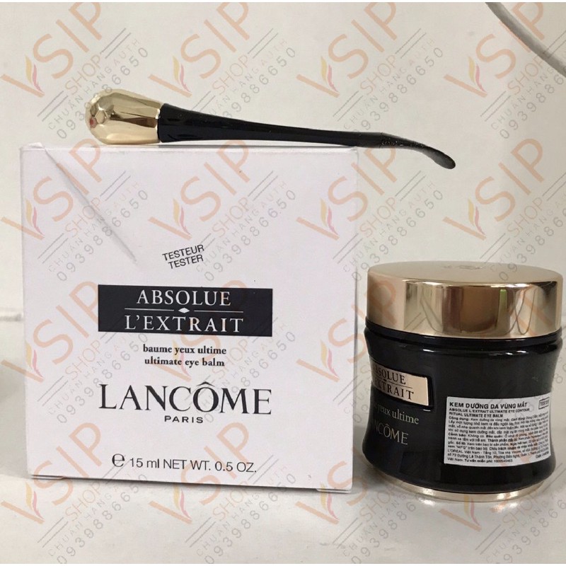 TEM CHÍNH HÃNG - Kem dưỡng mắt toàn diện  Lancome Absolue L’Extrait Eye 15ml