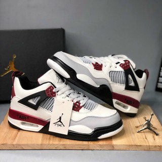 [Fullbox] Giày Jordan 4 màu Trắng đỏ nam nữ