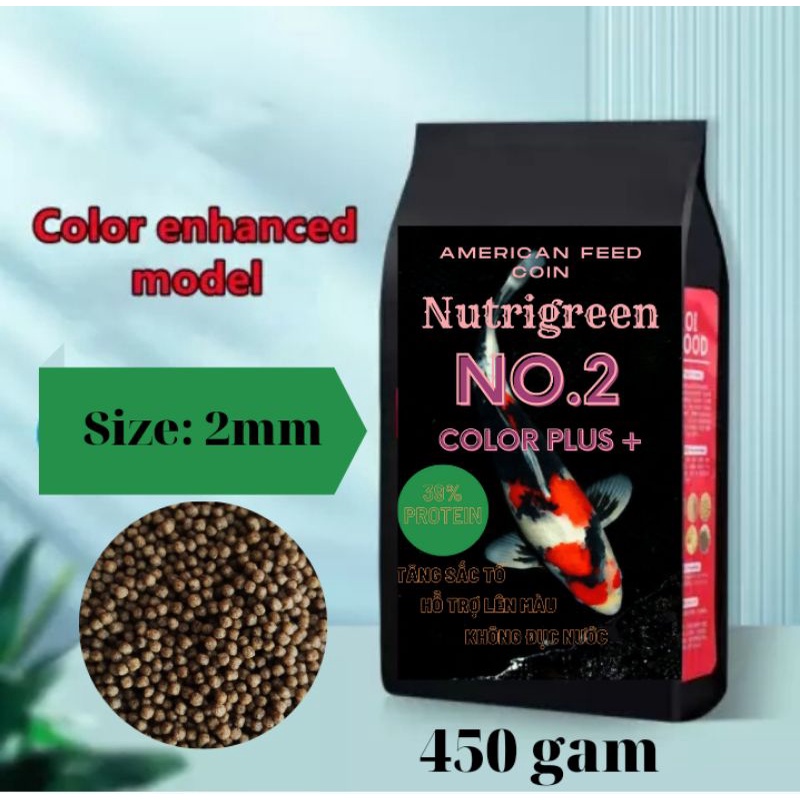 Thức ăn cá koi Nutrigreen No2 cám cá koi tăng màu