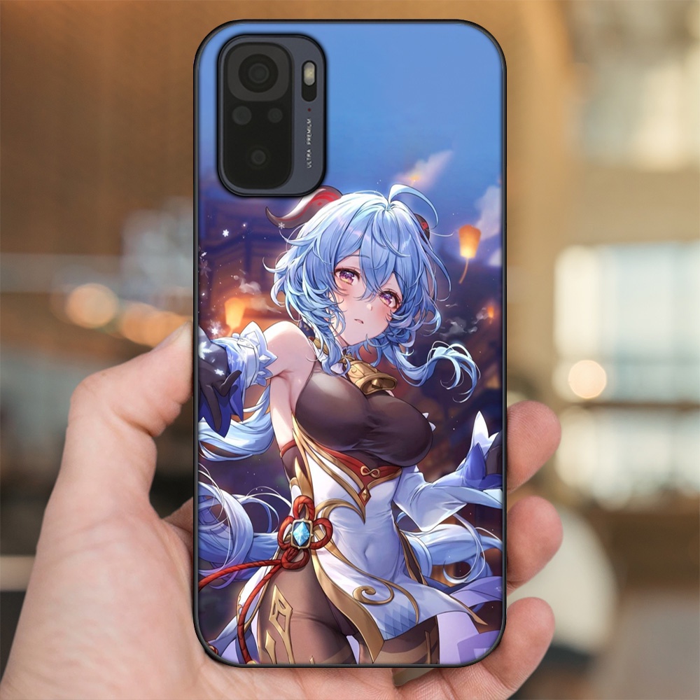 Ốp lưng Xiaomi Redmi Note 10, Note 10s viền đen in hình Ganyu Genshin Impact