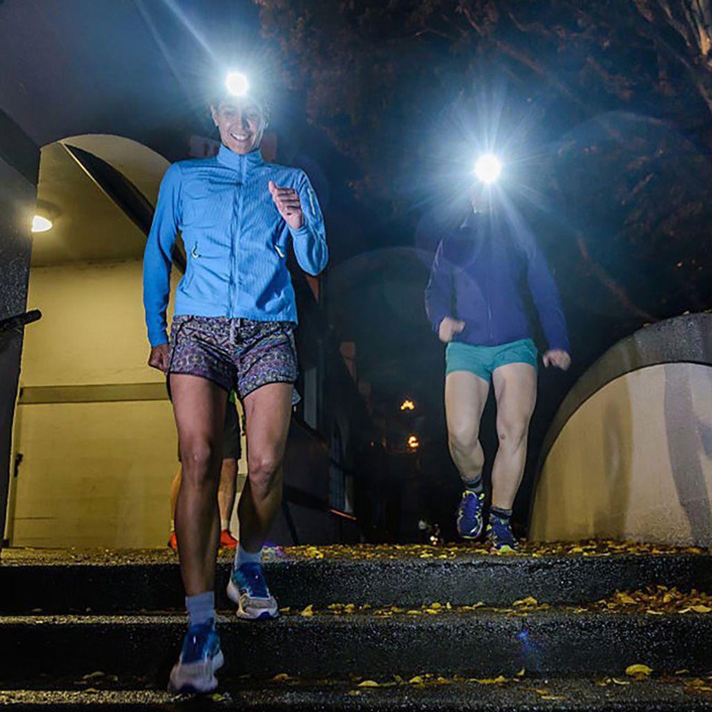 Vanes1 Đèn Pin Đeo Đầu Mini Trọng Lượng Nhẹ Sạc USB Độ Sáng Cao Bền Cao