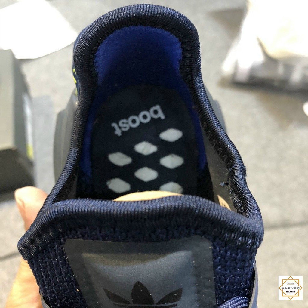Giày Thể Thao Sneakers NMD R1 V2 Xanh Tím Than Cổ Chun Cực Phong Cách Cho Cả Nam và Nữ