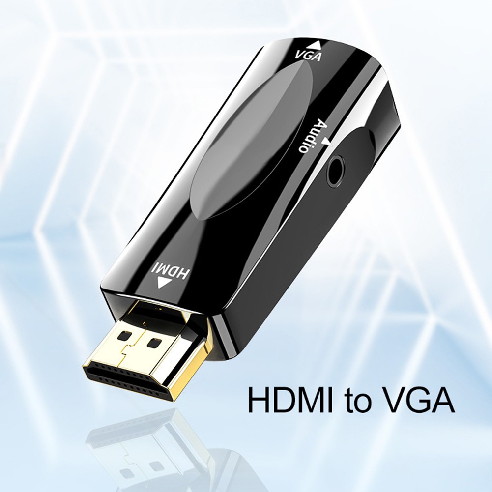 Bộ Chuyển Đổi Âm Thanh / Video Từ Hdmi Sang Vga Hd 1080p Cho Máy Chiếu Pc