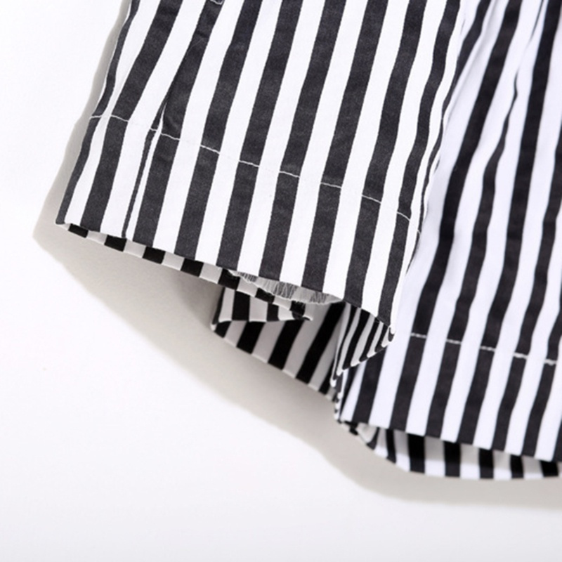 Quần Ngắn Đi Biển Lưng Cao Họa Tiết Sọc Thời Trang Cho Nữ | BigBuy360 - bigbuy360.vn