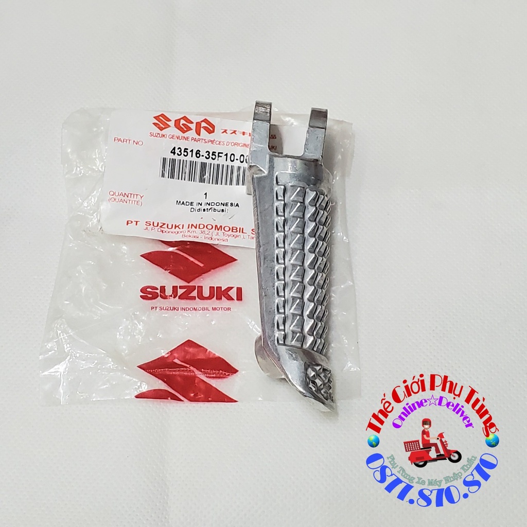 Cục nhôm gác chân trước Raider fi - Satria fi Zin suzuki Indo - 43516-35F10-000/ 43526-35F10-000