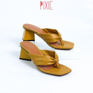 Guốc cao gót 5cm xỏ ngón pixie x491
