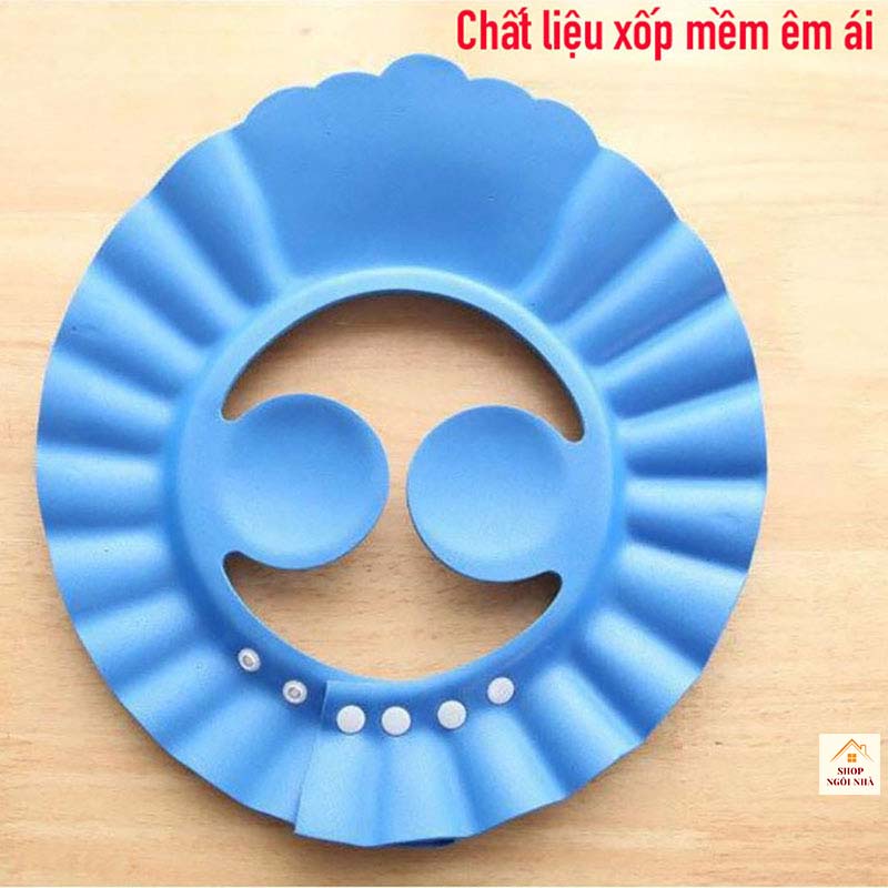 Mũ gội đầu chắn nước em bé che tai chống cay mắt thông minh Đồ dùng cho trẻ