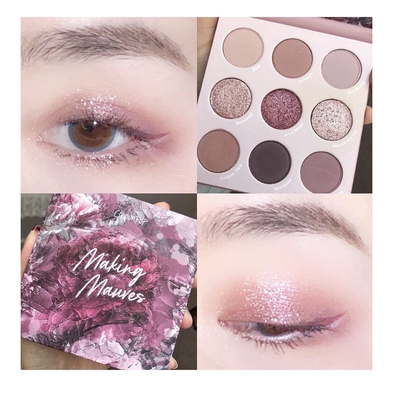 Bảng mắt COLOURPOP 9 ô- Baby Got peach/ Blush Crush/ Big Poppy/ Nude Mood/ Making Mauves