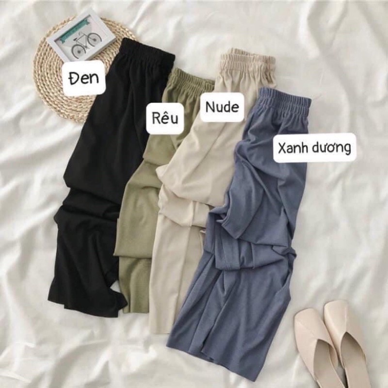 [Free ship -Hàng có sẵn ]Quần culotes -quần ống xuông tăm siêu đẹp