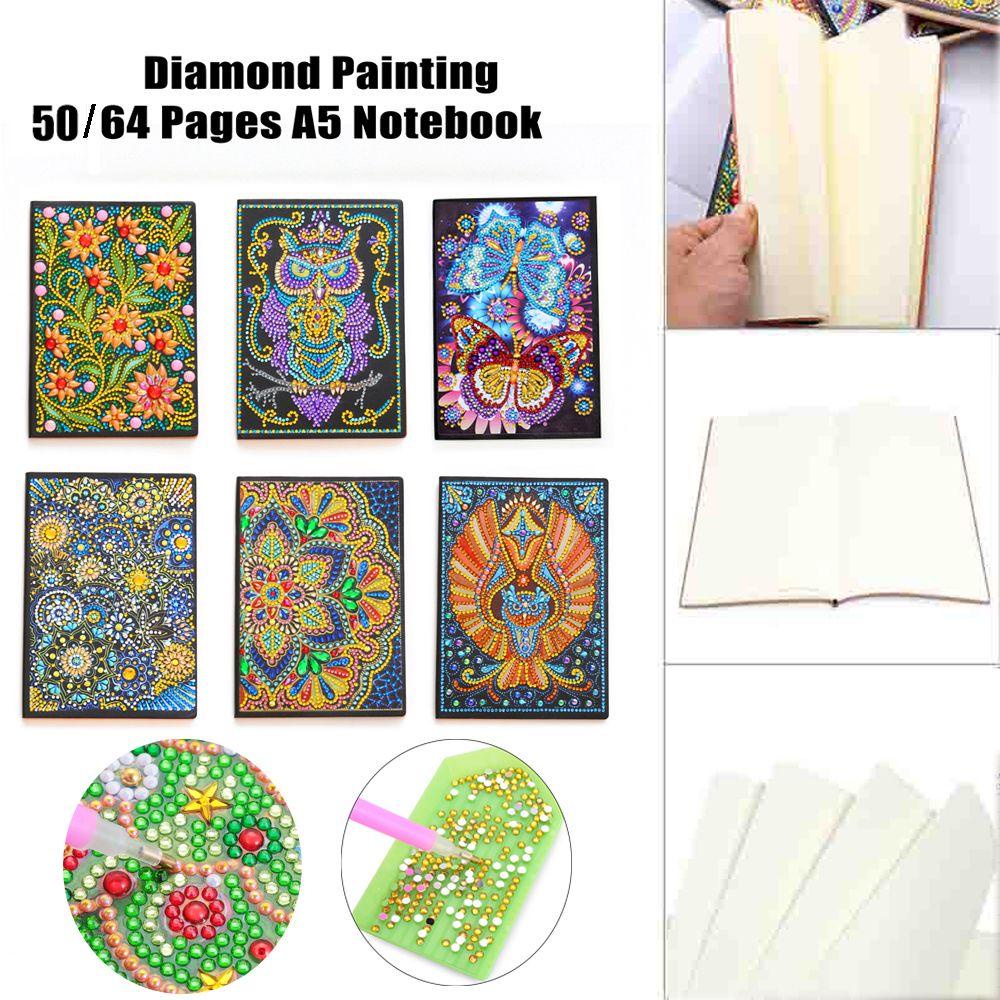 FAY Sổ Tay 50 / 64 Trang Thêu Hình Bướm Mandala Độc Đáo