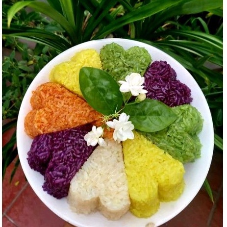 Khuôn chia xôi 8 ngăn hình tim khuôn xôi khuôn bánh sushi làm thạch