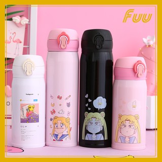 (Đọc kĩ mô tả) Bình nước giữ nhiệt Thủy Thủ Mặt Trăng, quả dứa