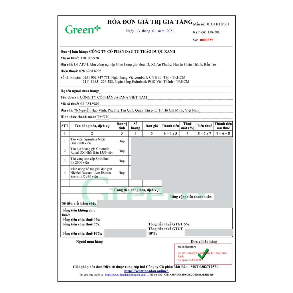 Tảo xoắn Nhật bản  hàng chuẩn nội địa, mẫu mới 2200 viên