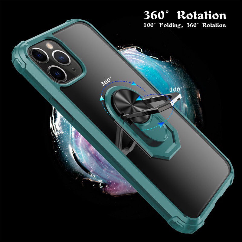 Ốp Điện Thoại Trong Suốt Có Vòng Đỡ Nam Châm Cho iphone 11 Pro Max 11 Pro