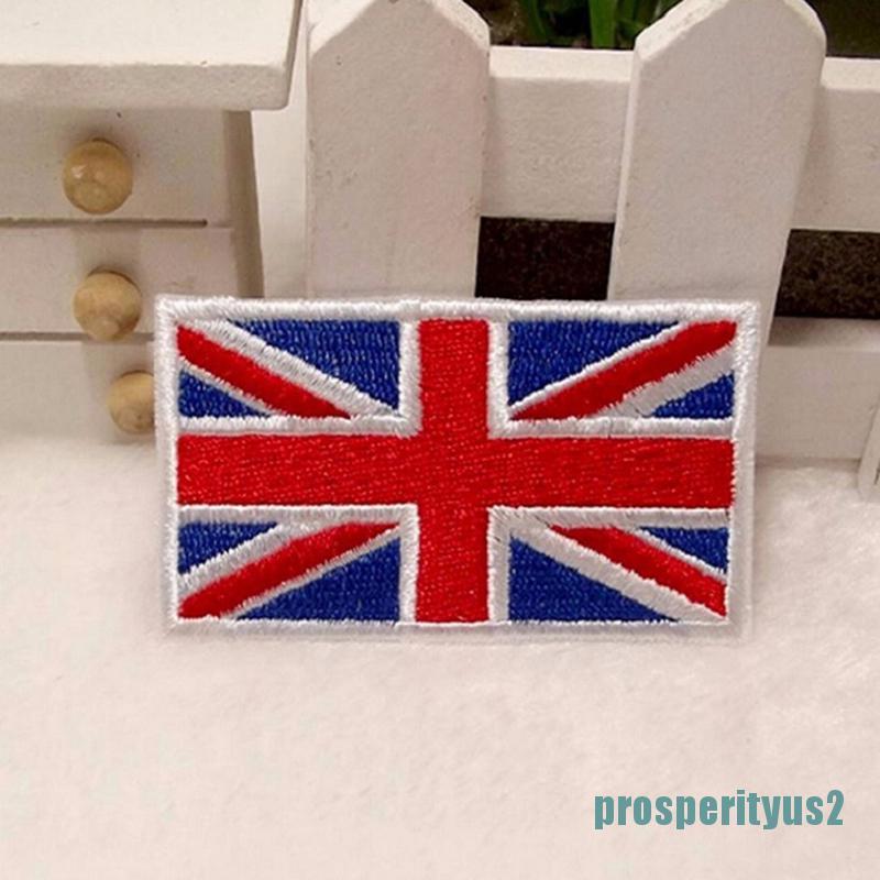 Sticker Ủi Thêu Hình Quốc Kỳ Anh (Prosperityus2)