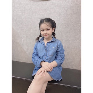 [Ảnh thật][2 thiết kế 💥9m-14Y] Áo Váy Chất Bò xuất dư cho bé gái dài tay thu đông🍀