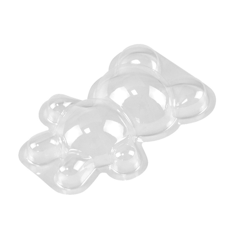 Bộ 3 Khuôn Làm Bánh Hình Gấu 3D Bằng Nhựa Tiện Dụng