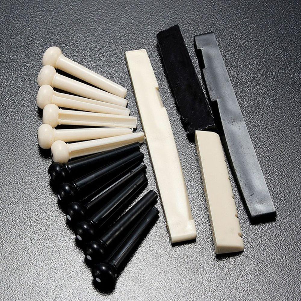 Chốt Ngựa Đàn Guitar Bằng Nhựa Màu Trắng / Đen Nhỏ Gọn