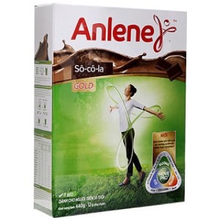 Sữa bột Anlene hộp giấy 440g -vani, sô cô là