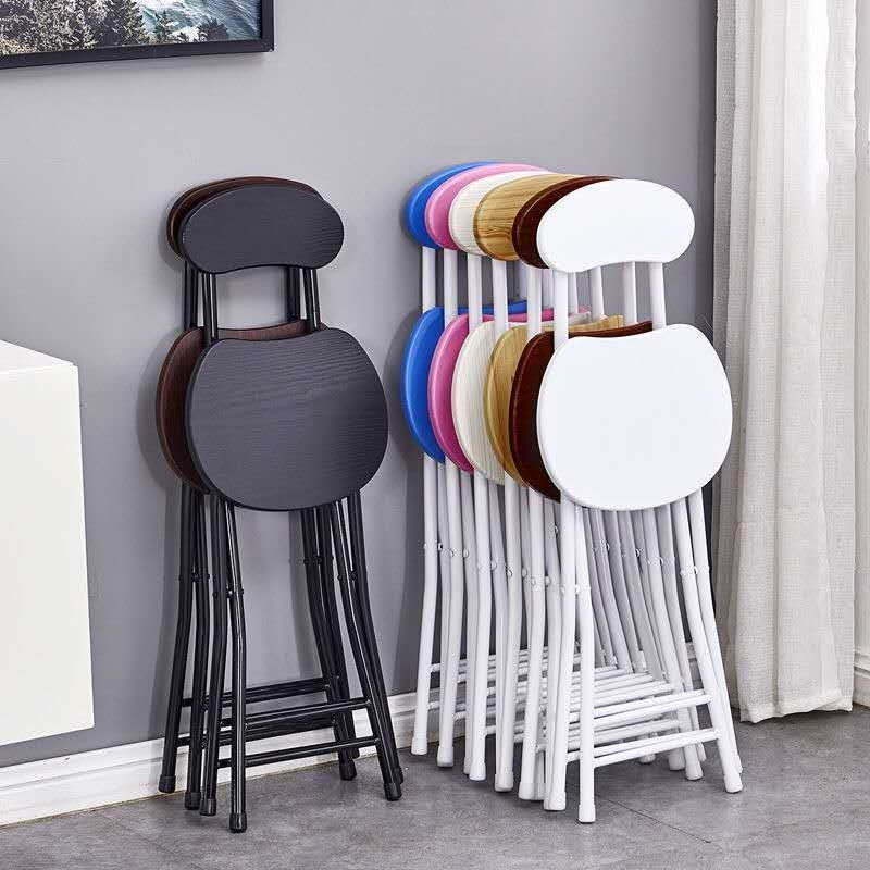 Ghế xếp di động Ghế đôn cao Trang chủ Đơn giản hiện đại Tiết kiệm không gian Trọng lượng nhẹ Bữa ăn tròn nhỏ dành cho ng