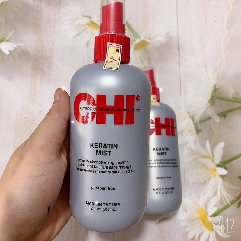 XỊT DƯỠNG CHI KERATIN MIST LEAVE IN STRANGTHENING 355ML (HÀNG CHÍNH HÃNG)