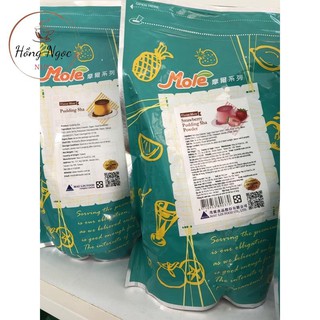 Bột Flan Pudding Mole 1Kg Đủ vị (Trứng, Khoai môn, dưa gang, chocolate, đào, dâu)