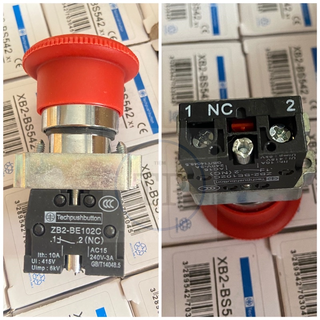 Công tắc nút nhấn khẩn - nút dừng khẩn cấp- phi 22 và 25 - nhấn giữ