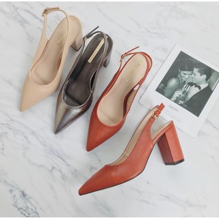 COLEE SLINGBACK gót vuông thu đông - GCL039