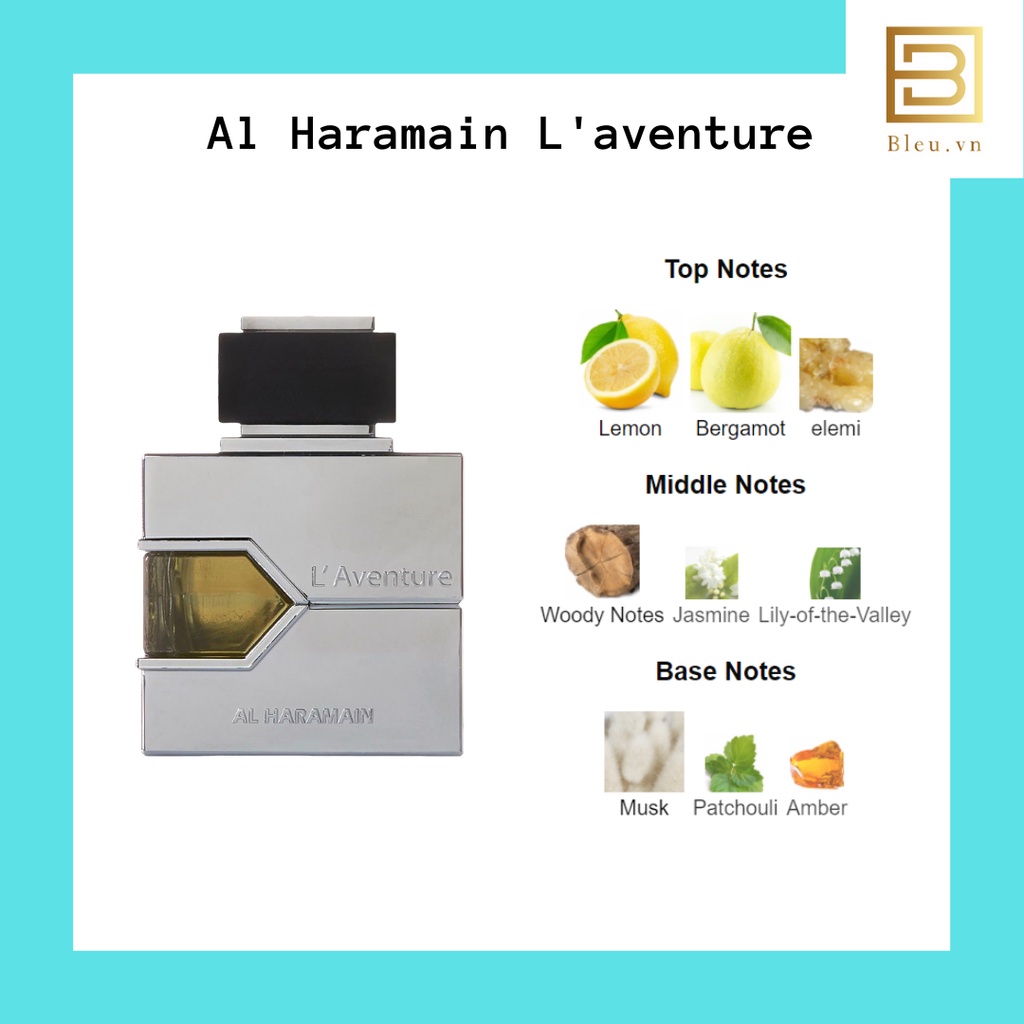 Mẫu dùng thử nước hoa nam Al Haramain L'Aventure EDP - Al Haramain L'Aventure Blanche