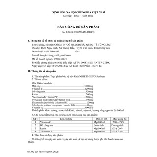 Nhiệt miệng trẻ em SUN HEAT