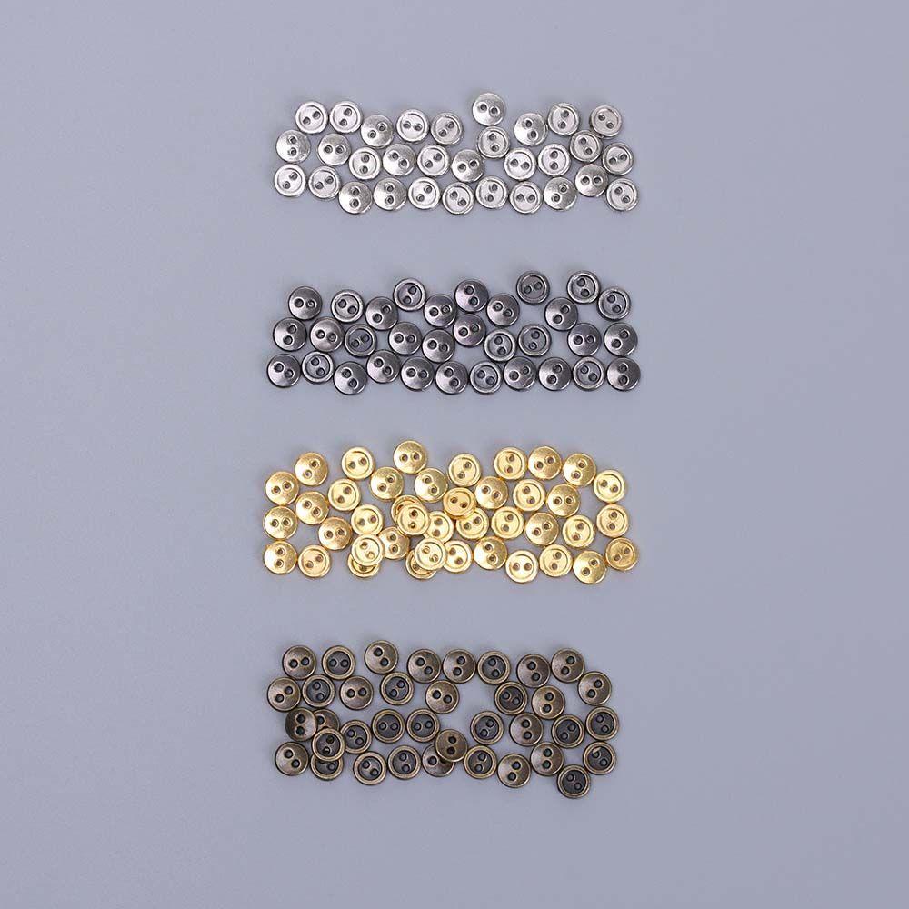 1 Nút Áo Tròn 3 / 4mm Bằng Kim Loại