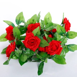 Dây Hoa Hồng Leo Giả Trang Trí Bằng Lụa