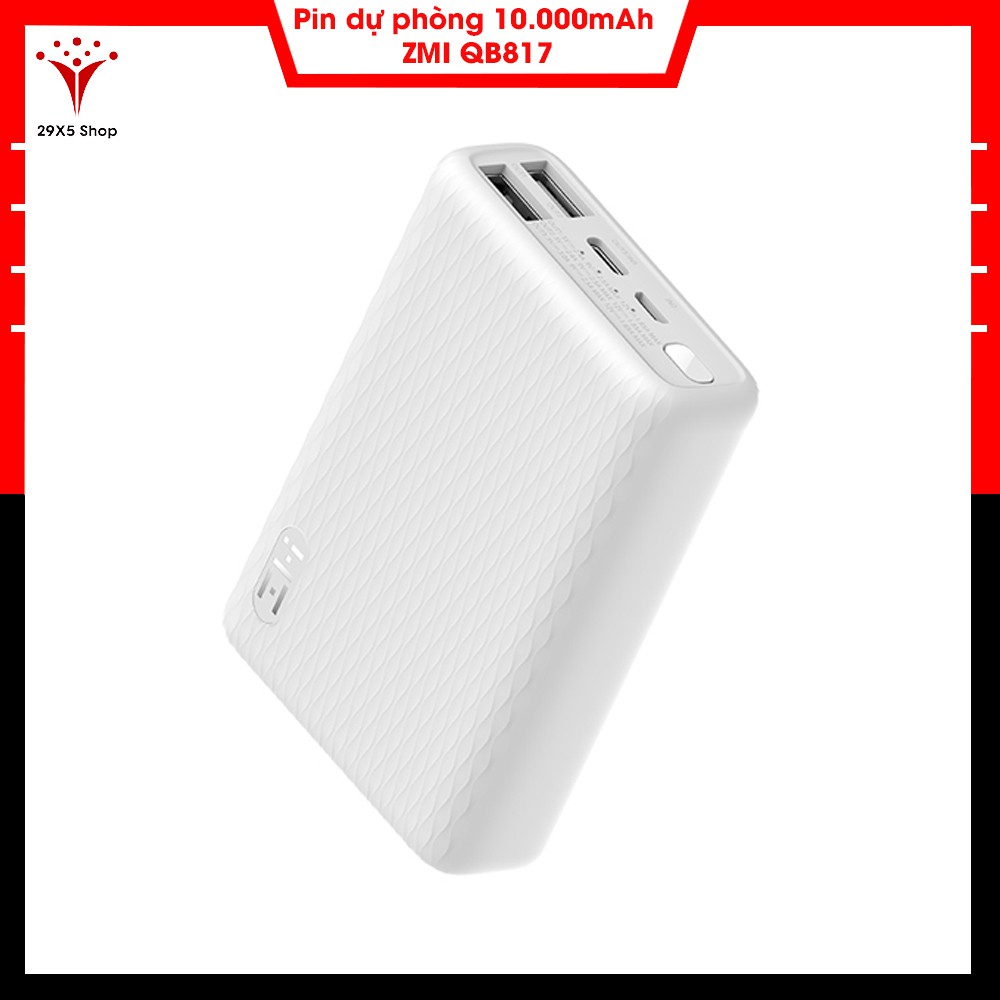 Pin sạc dự phòng 10000mAh mini ZMI QB817 - Bảo hành 1 tháng